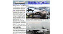 Desktop Screenshot of classicaircraft.co.uk